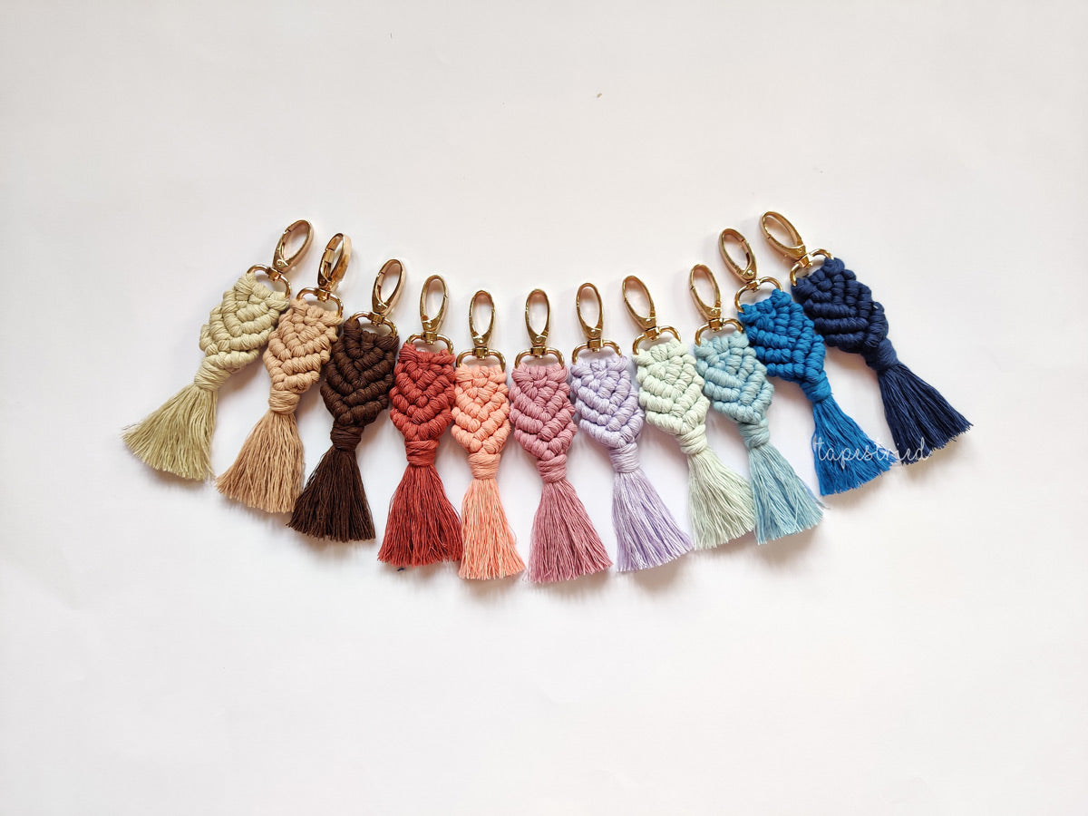 Mermaid Macrame Keychain