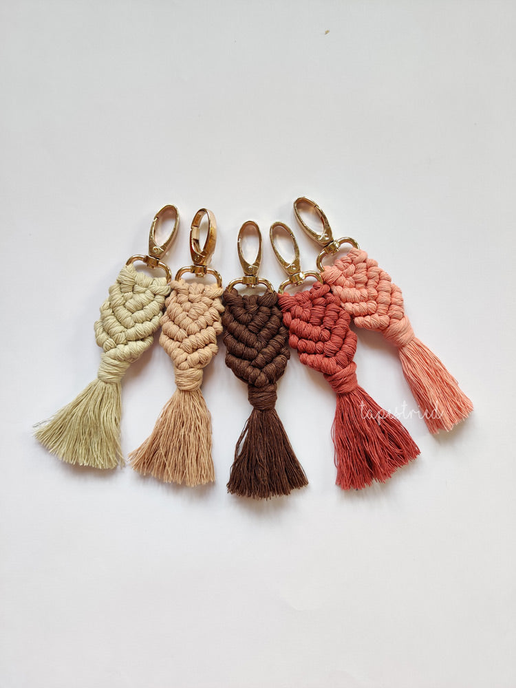 Mermaid Macrame Keychain