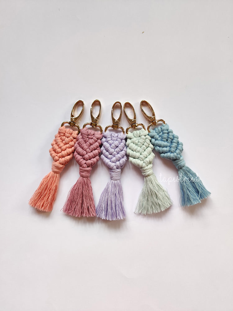 Mermaid Macrame Keychain