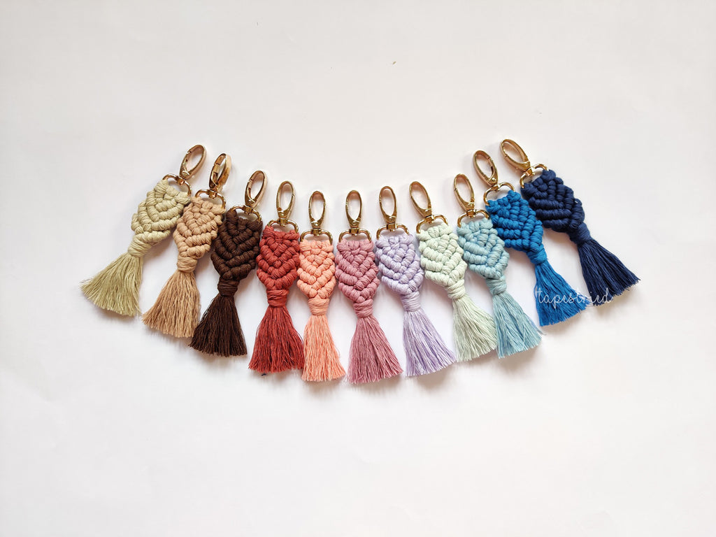 Mermaid Macrame Keychain