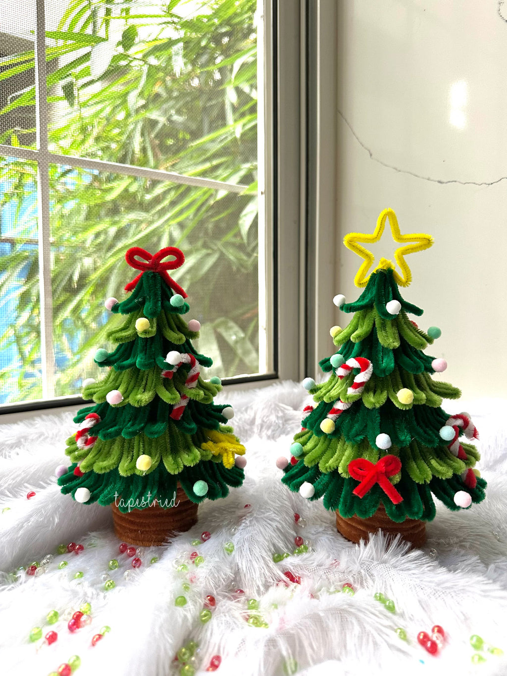 Two coloured Christmas Tree