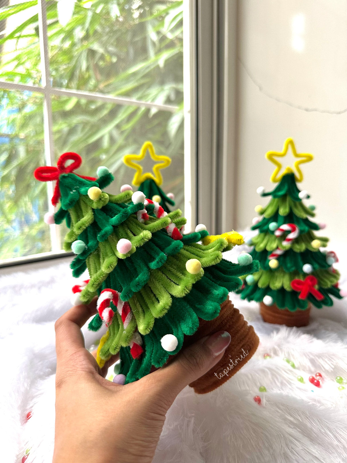 Two coloured Christmas Tree